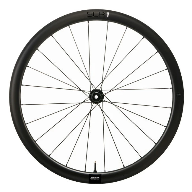 Giant SLR 1 Tubeless Carbon Disc 42 Voorwiel | Clincher | Centerlock - 12x100 Mm - Zwart