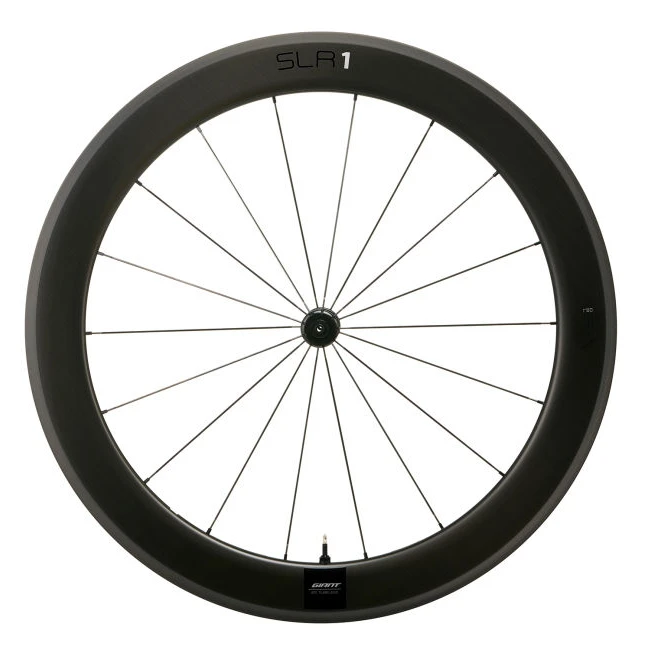 Giant SLR 1 Tubeless Carbon Disc 65 Voorwiel | Clincher | Centerlock - 12x100 Mm - Zwart