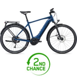 Giant EXPLORE E+ 2D GTS - Heren E-Bike Trekking - 2022 - Metallic Navy / Black Satin-gloss - B-Keus