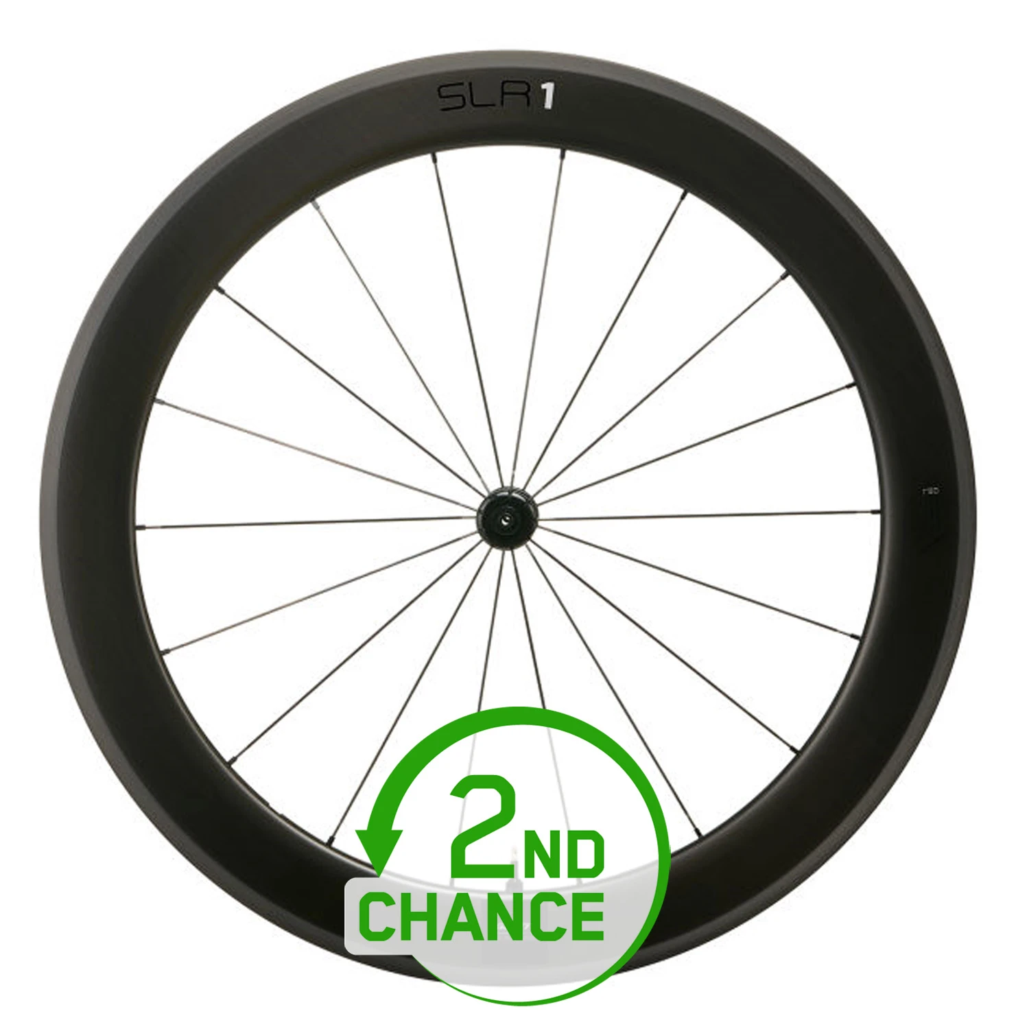 Giant SLR 1 Tubeless Carbon Disc 65 Voorwiel | Clincher | Centerlock - 12x100 Mm - Zwart - B-Keus