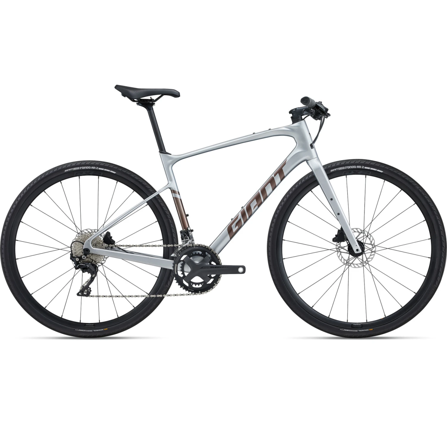 Giant FASTROAD AR ADVANCED 1 - Carbon Fitnessfiets - 2023 - Zilver