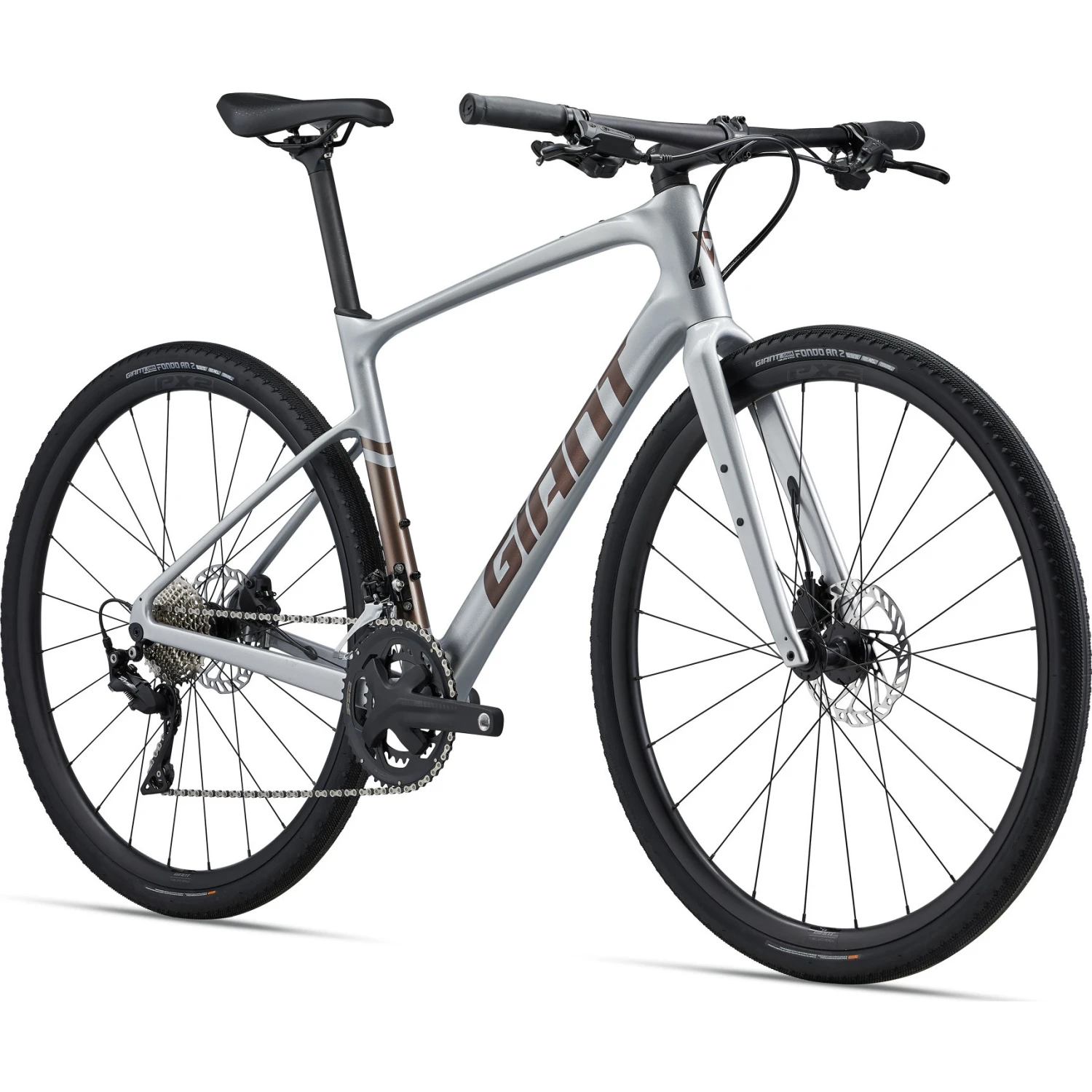 Giant FASTROAD AR ADVANCED 1 - Carbon Fitnessfiets - 2023 - Zilver - Afbeelding 3