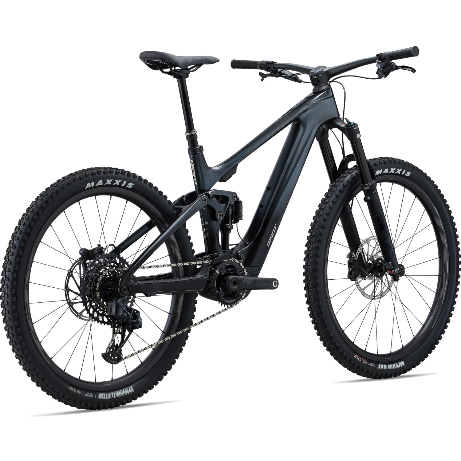 Giant TRANCE X ADVANCED E+ ELITE 1 - Carbon Electric Mountain Bike - 2023 - Gunmetal Black - Afbeelding 4